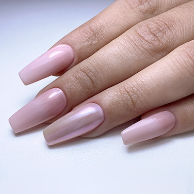 mirror nails rosa