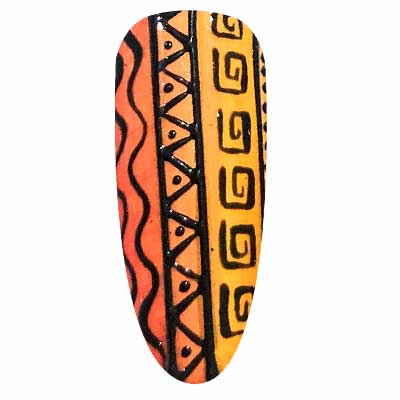 nail art tribale
