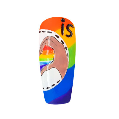nail art gay pride