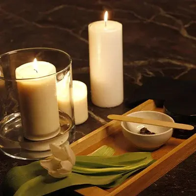 sapone nero marocco con candele