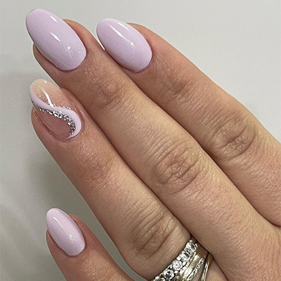 nail art unghie rosa pastello