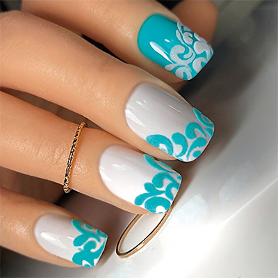 Nail art celesti